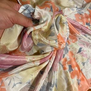 Gorgeous floral Vera  Neumann vintage silk scarf